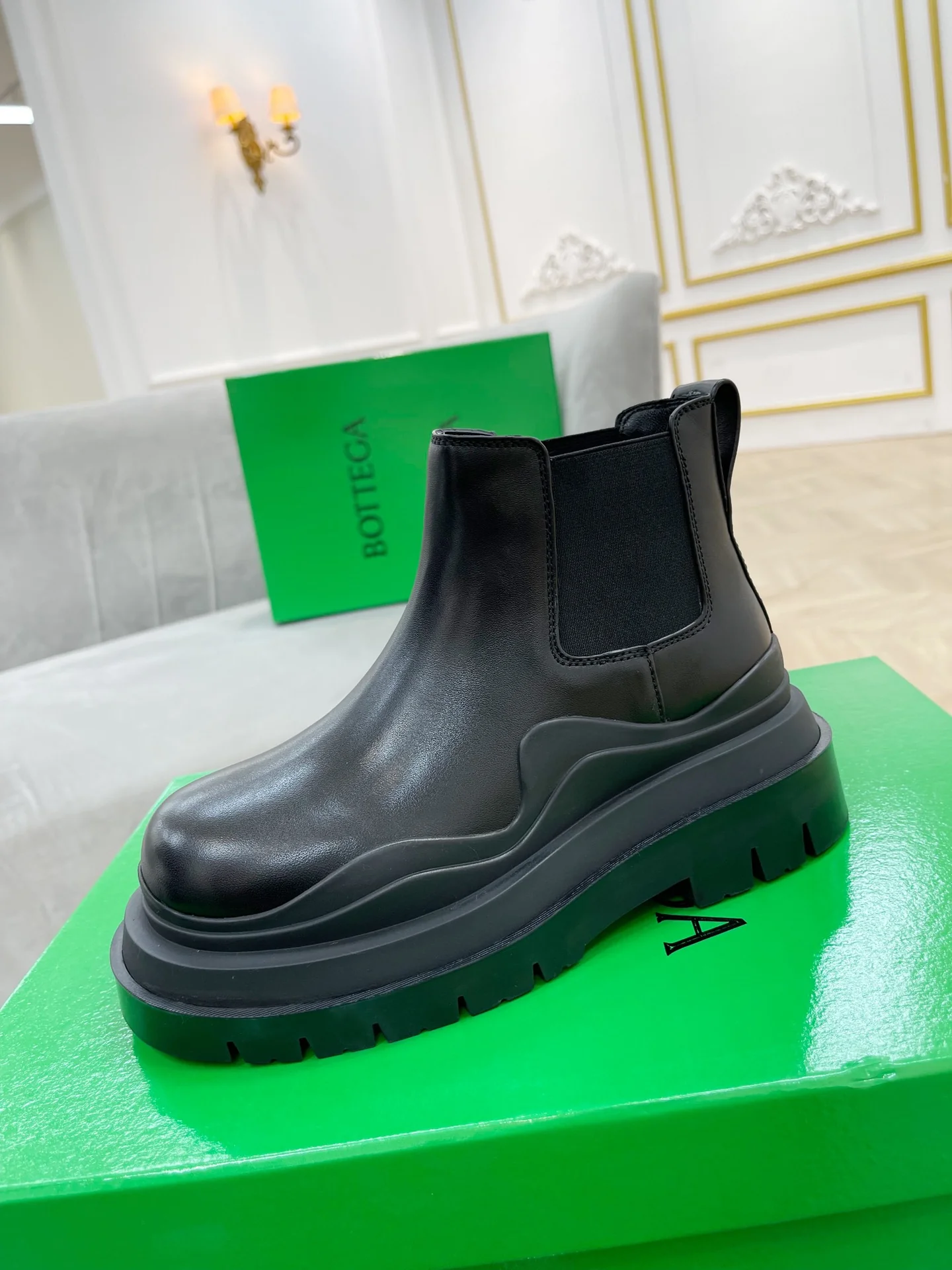 BV - Ботинки на платформе с низким верхом - Полностью черные