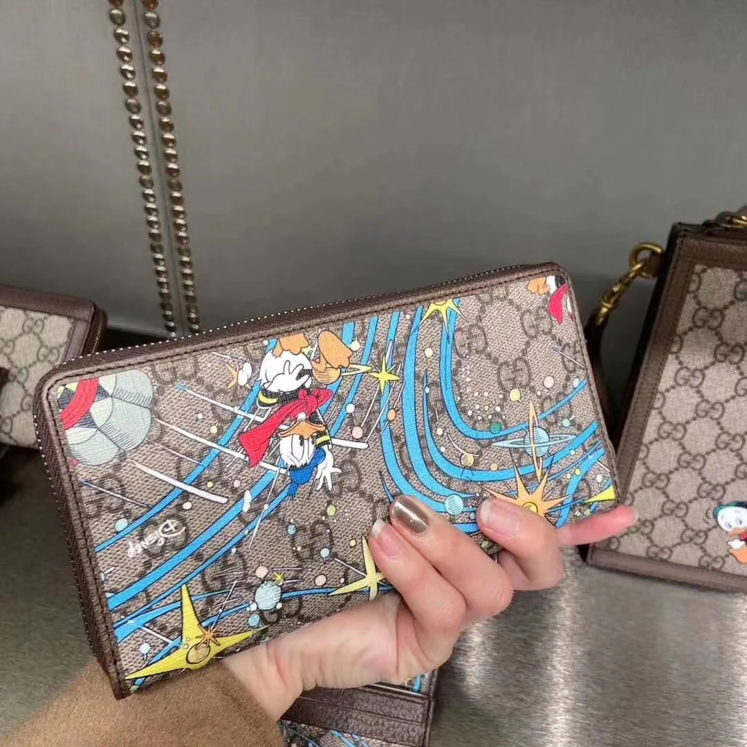 Gucci-唐老鸭系列拉链长夹