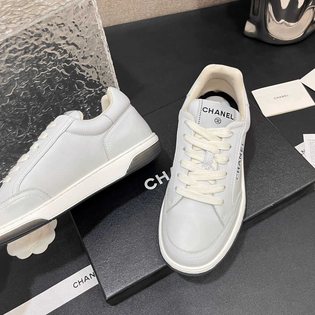 Повседневные туфли Chanel 2024 - белые - 2