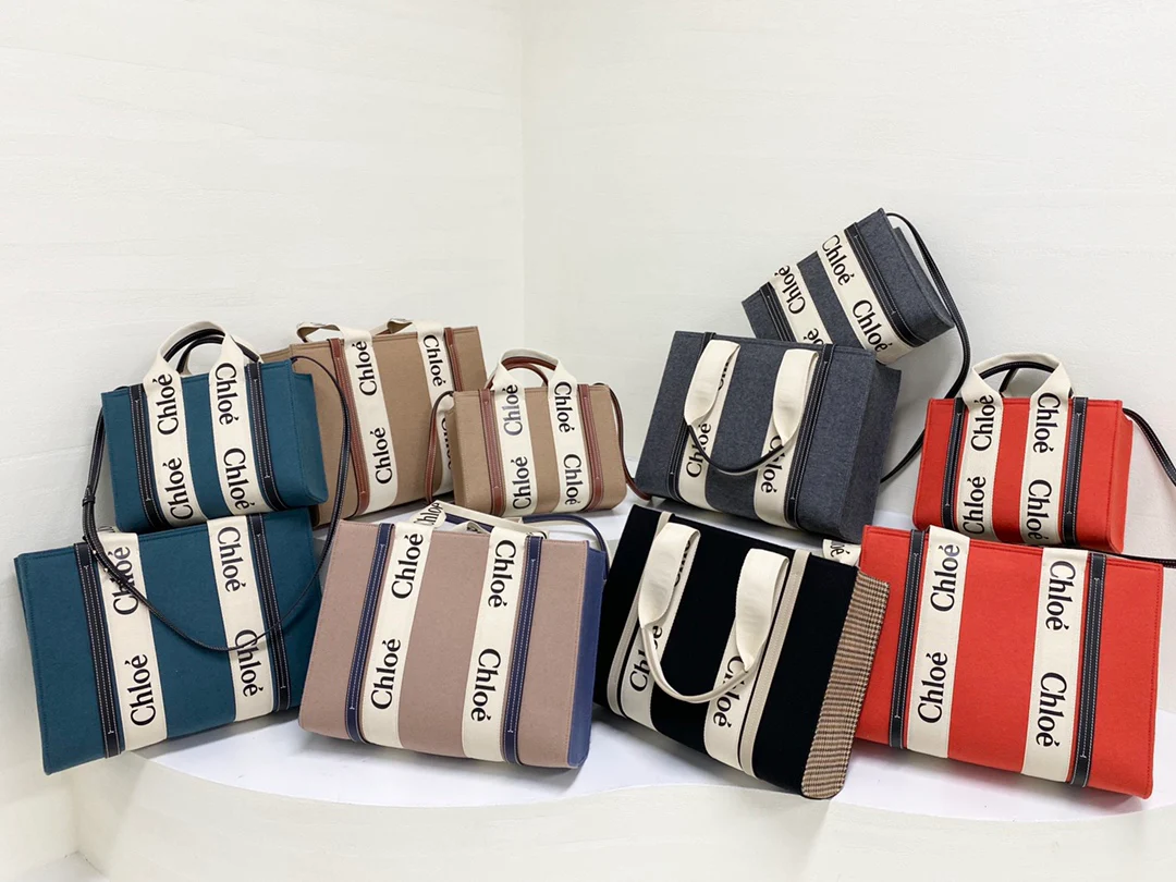 Сумка-тоут Chloe Woody - бархатная - Таблица сравнения размеров