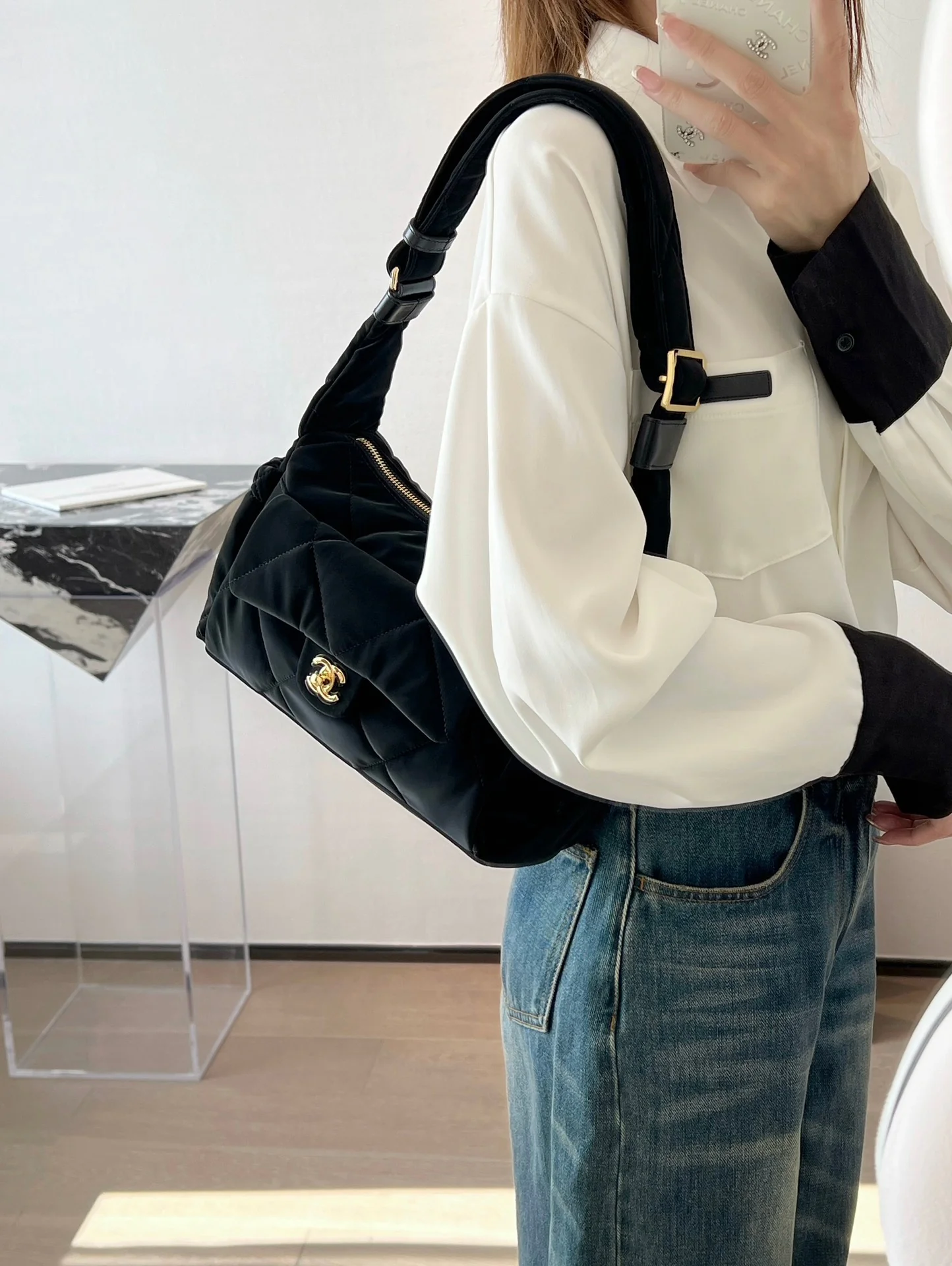 Chanel Grandsac Bowling Black