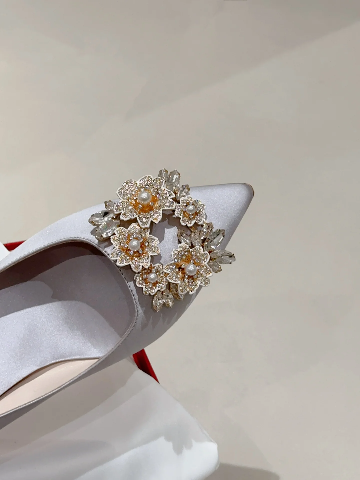 Туфли с квадратным носком и пряжкой - 2024 - Высокие каблуки - Фиолетовые - 1