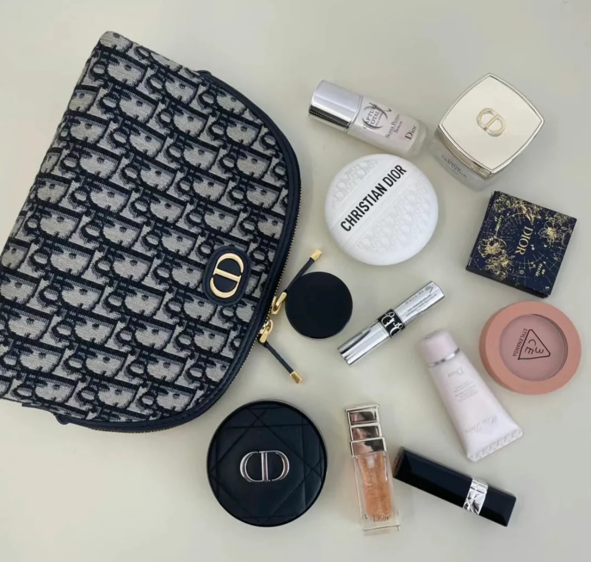 Косметичка Dior Montaigne - темно-синяя