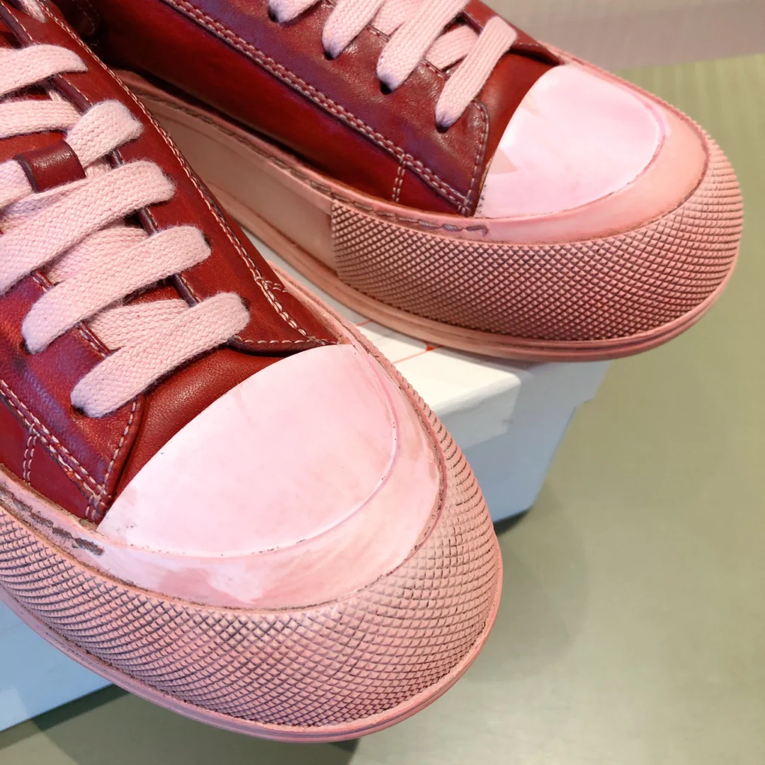 Кед на платформе McQueen - красные