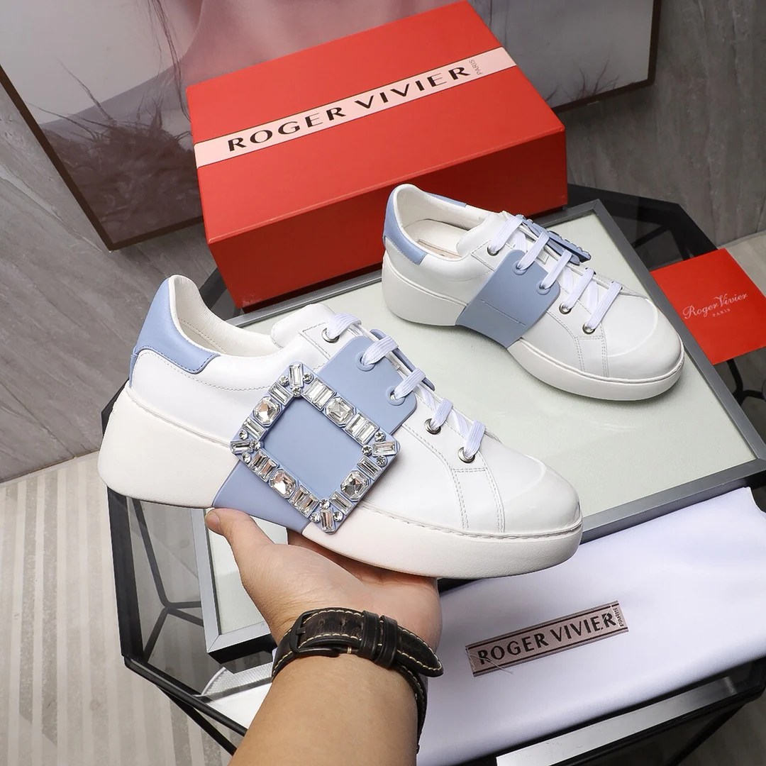 Кроссовки RV весна 2022, белые - синие