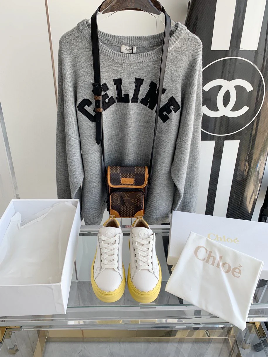 Белые кроссовки Chloe - Кроссовки на платформе - Повседневная обувь - Размеры 35-45