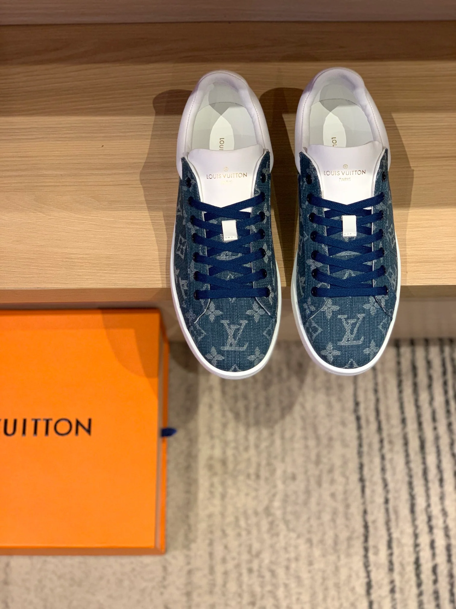 Повседневные туфли LV - джинсово-синего цвета