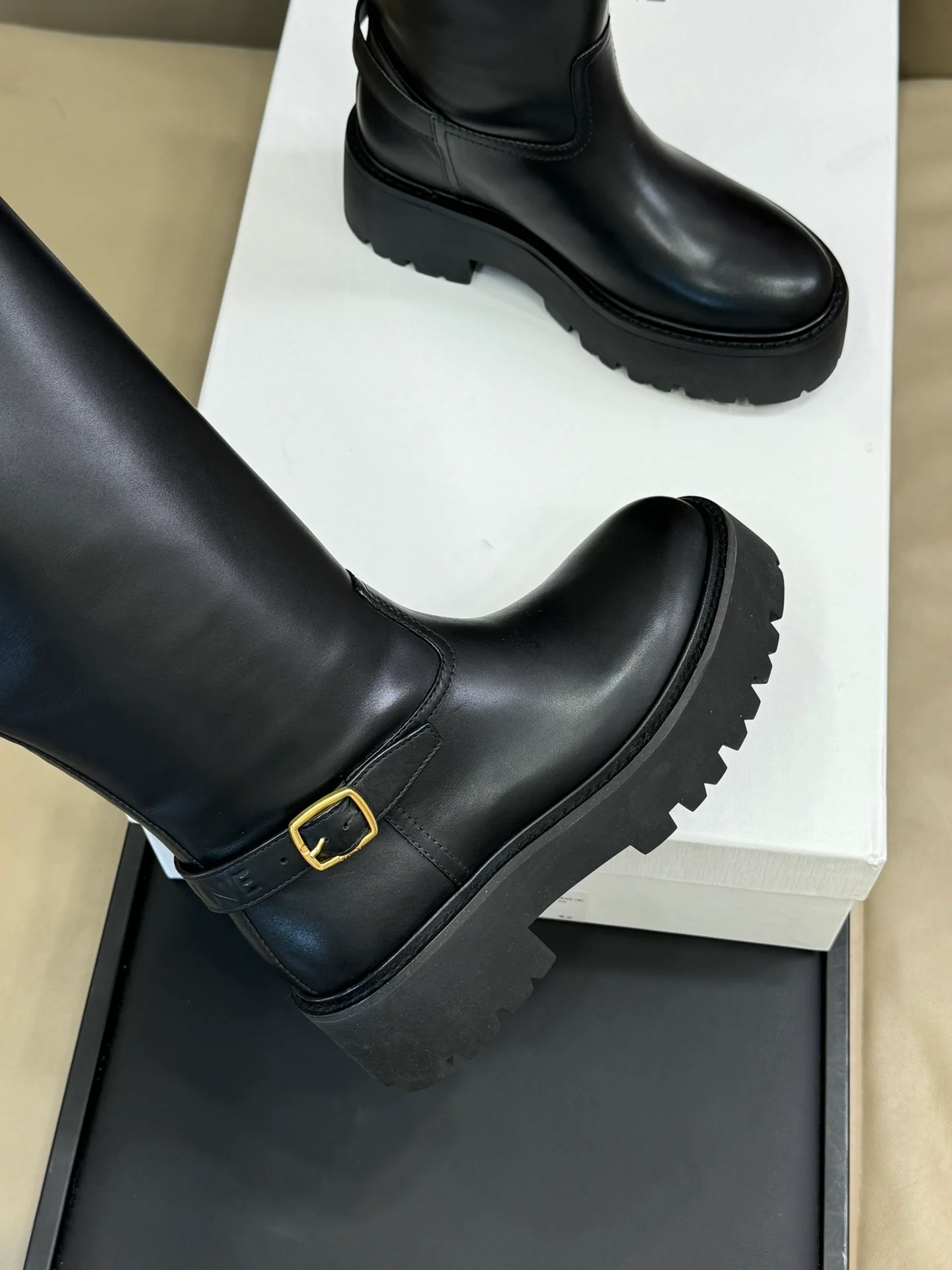 Ботинки Celine Knight 2024 - черные