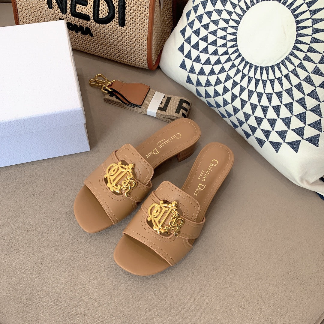 Dior - Абрикосовые тапочки - 1