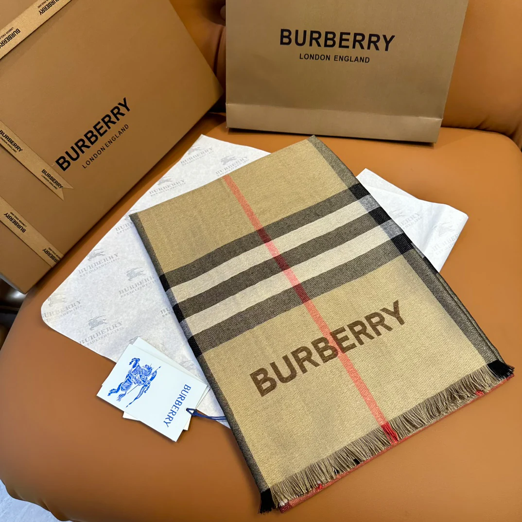 Шарф Burberry в винтажную клетку 2024 года - 220-70