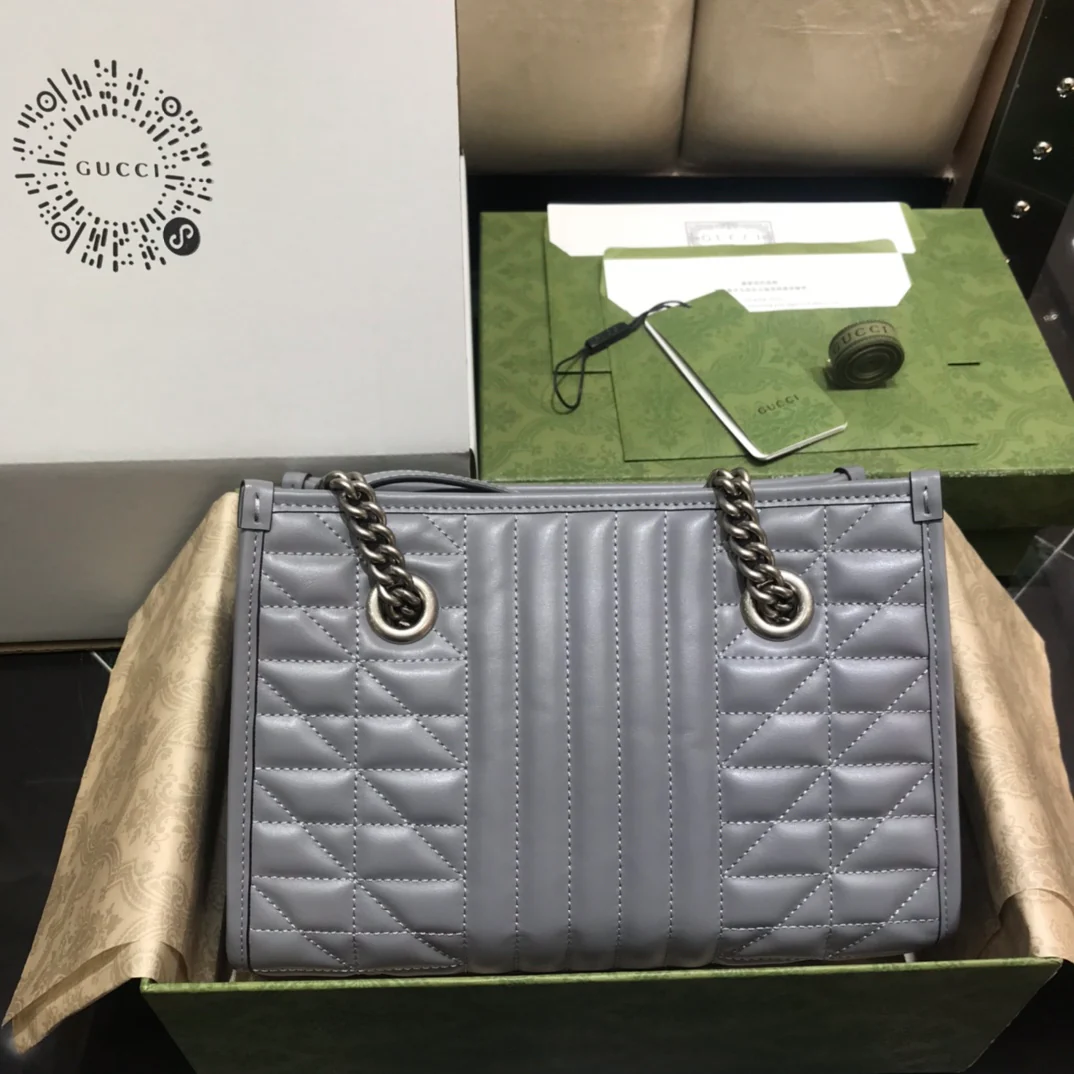 Маленькая сумка-шоппер Gucci Marmont из геометрической серии - 2 шт.