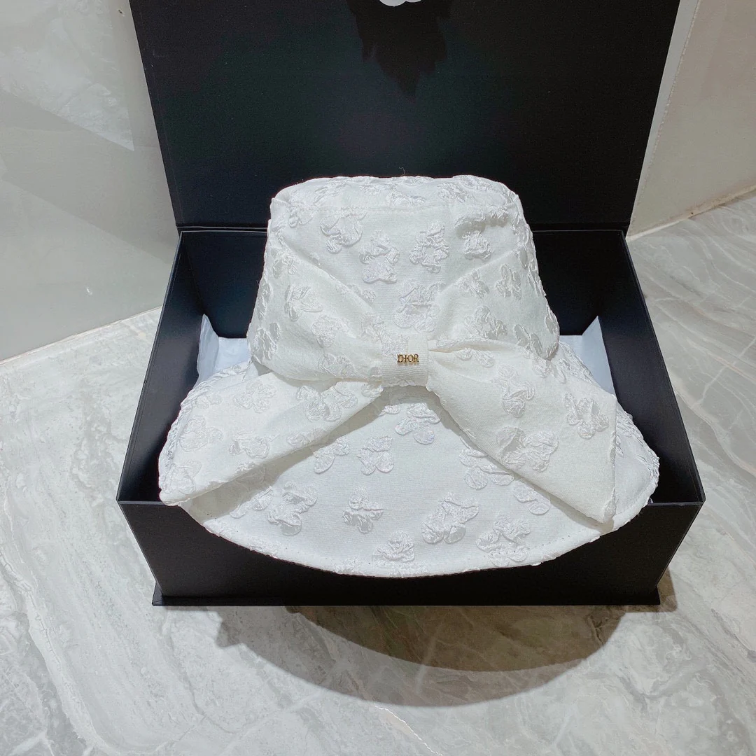 Dior - Элегантная рыбацкая шляпа - Ткань с защитой от УФ-излучения - Устойчивость к UVA/UVB-излучению