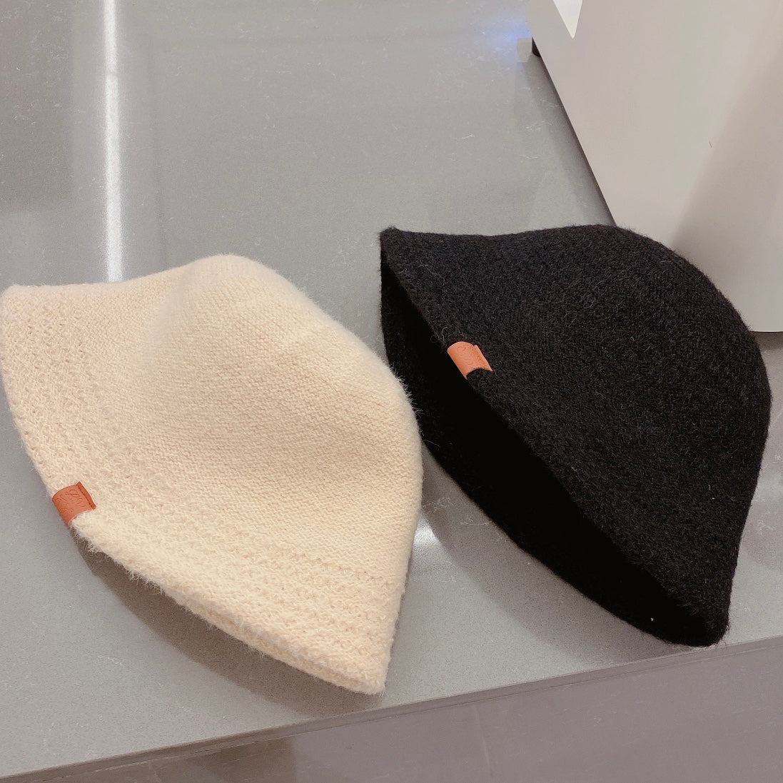 Lolway - Вязаная рыбацкая шапка - Черная