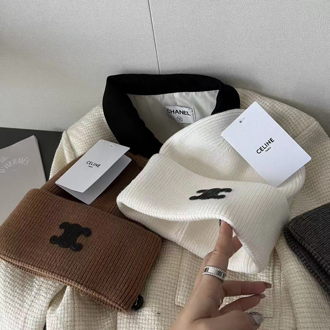 Вязаная шапка Celine Triumph 3D