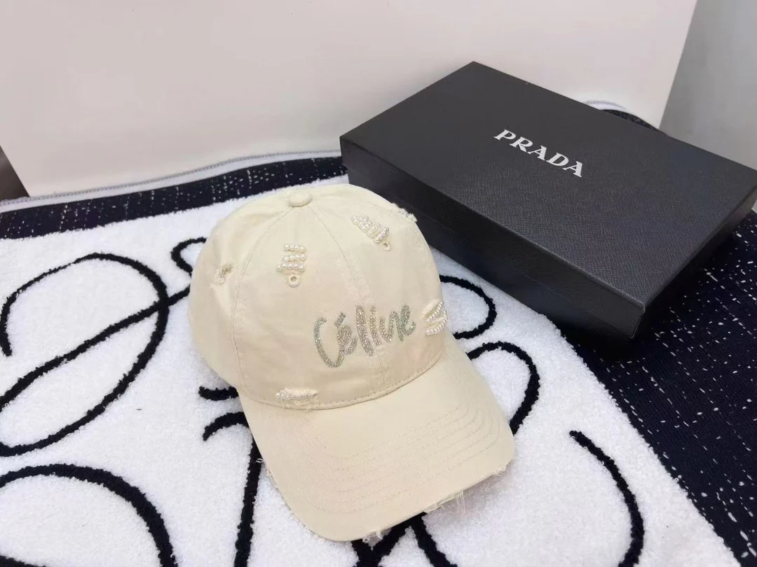 Celine - Новая прочная бейсболка с перламутровым принтом