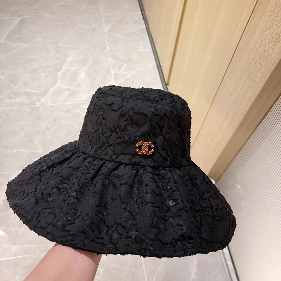 Новинка сезона весна/лето 2023 от Chanel - Складная рыбацкая шляпа - Черная - 1
