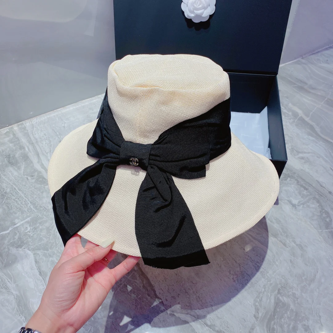 Chanel - Солнцезащитная шляпа - Солнцезащитный козырек - Белый