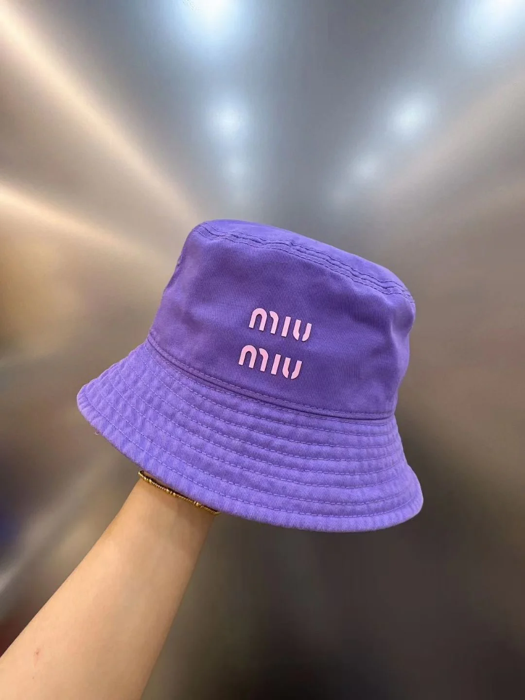 Miu Miu - Рыбацкая шляпа из чистого хлопка