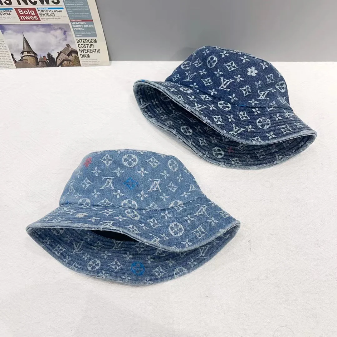 LV - Новая джинсовая панама с монограммой из канваса