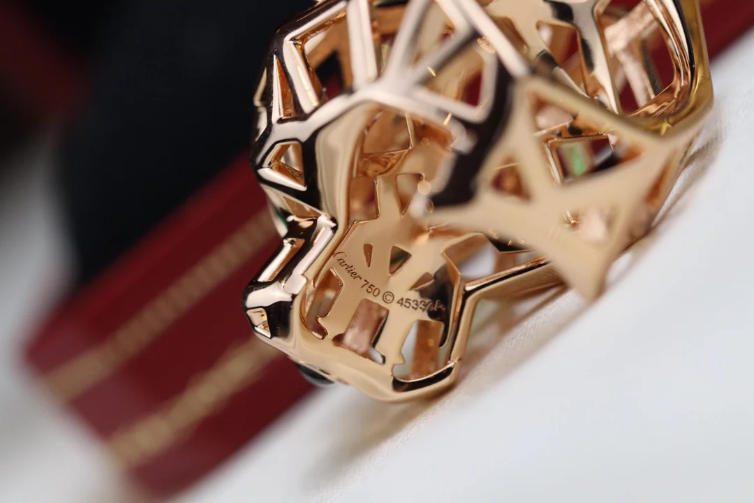 Кольцо Cartier ?Пантера? — унисекс — розовое золото