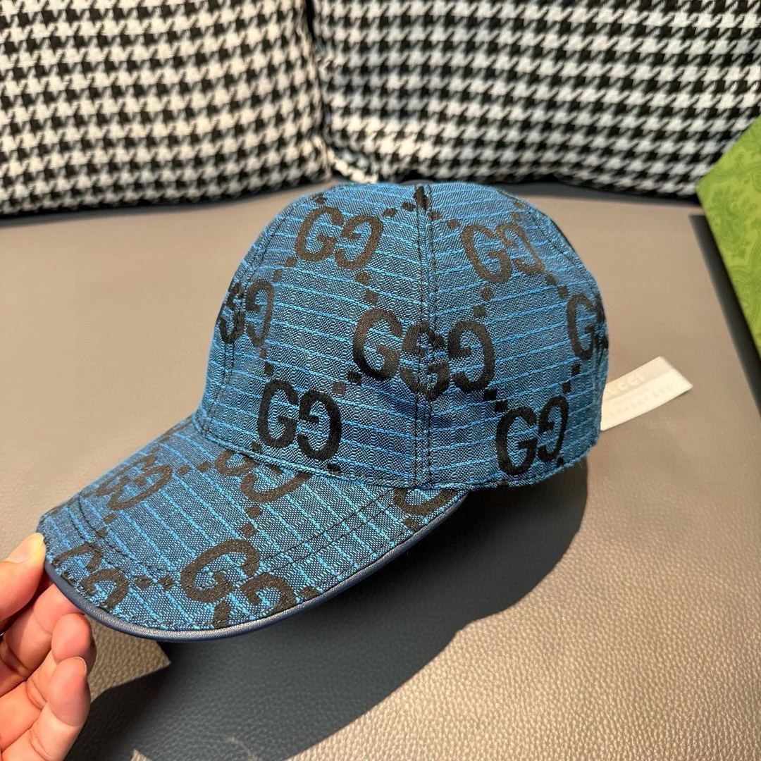 Gucci - Простая бейсболка с двойной буквой G - Синяя