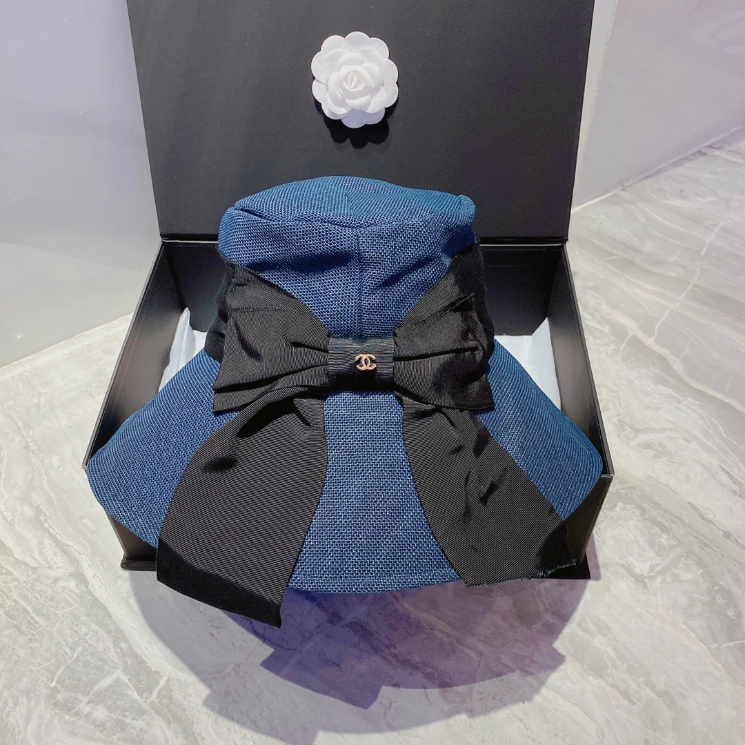 Chanel - Солнцезащитная шляпа - Солнцезащитный козырек - Синий