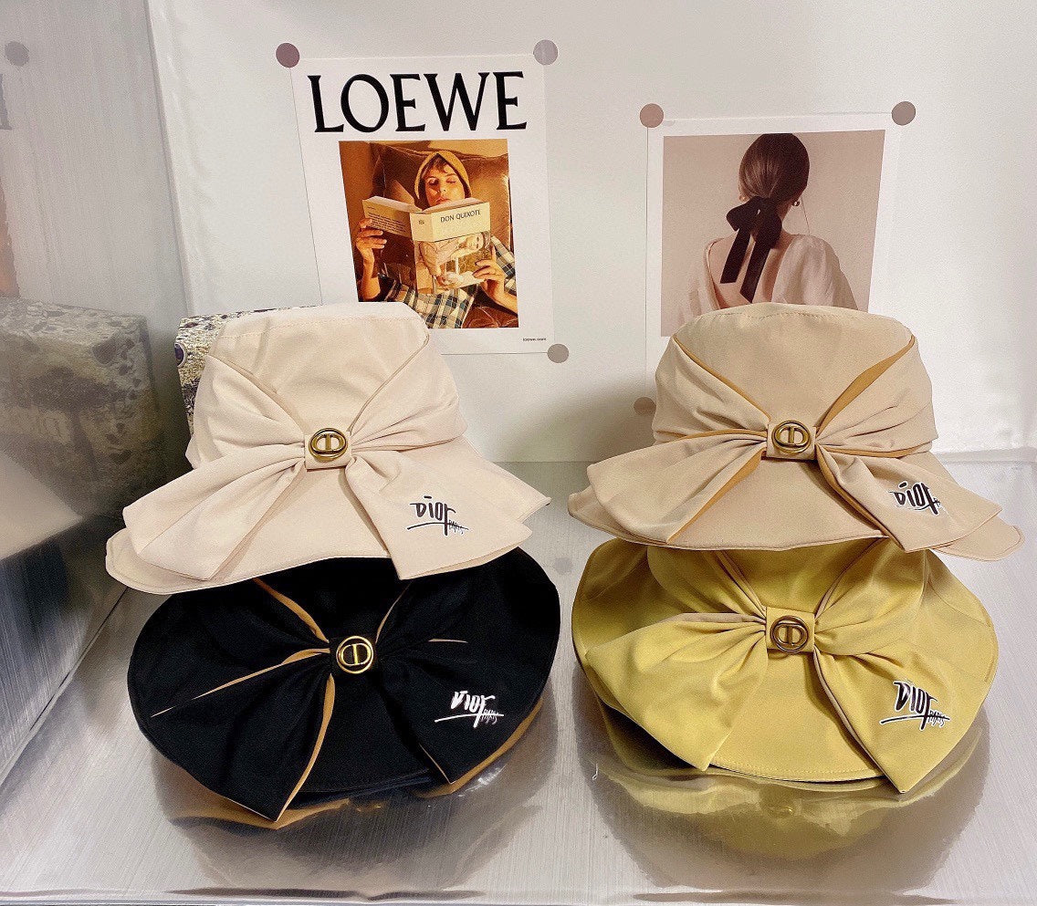 Панама Dior с бантом - 4 цвета - мягкий и удобный материал