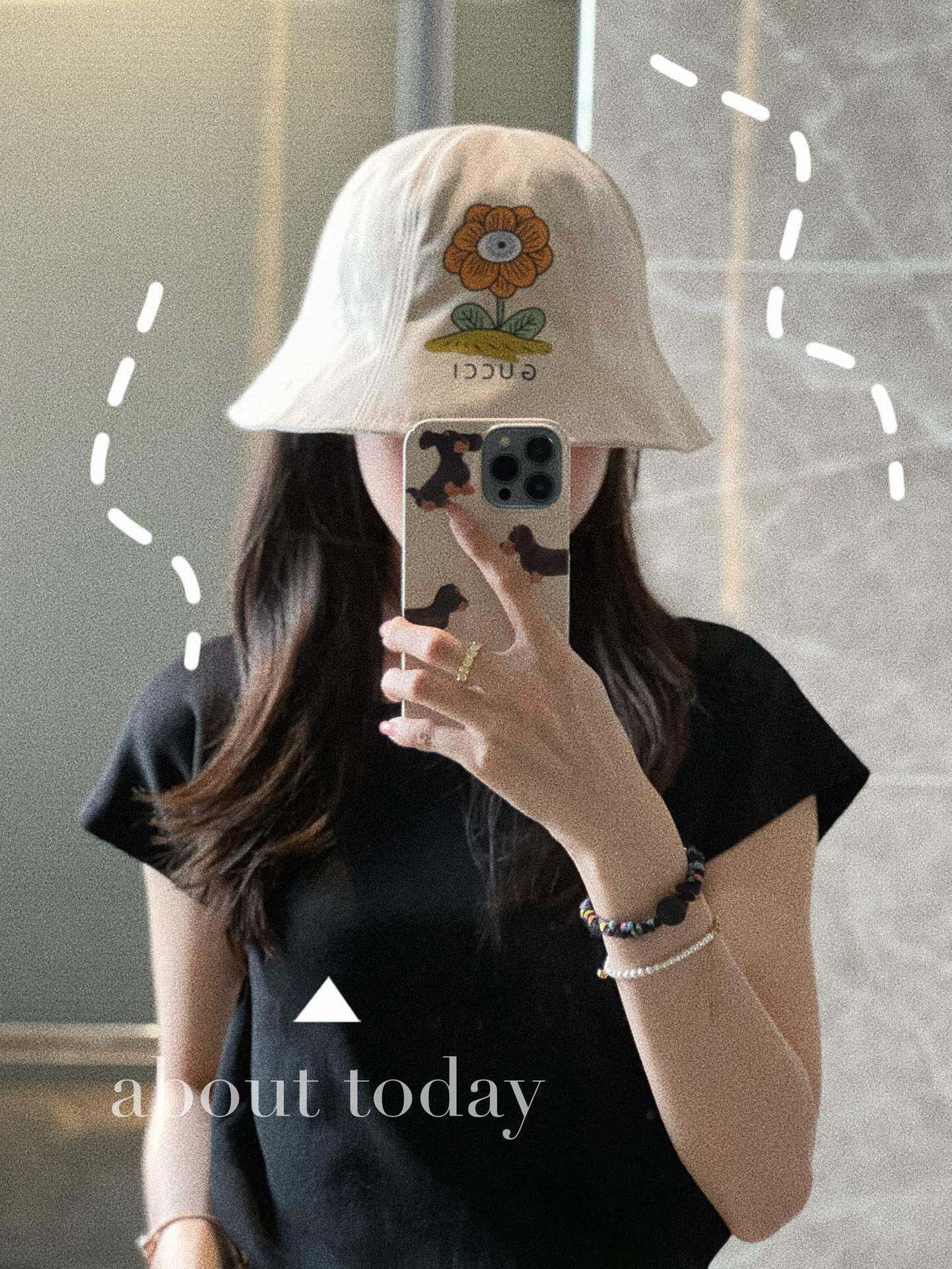 Новинка сезона весна/лето 2023 от Gucci - Круглая панама с цветочным принтом - Белая