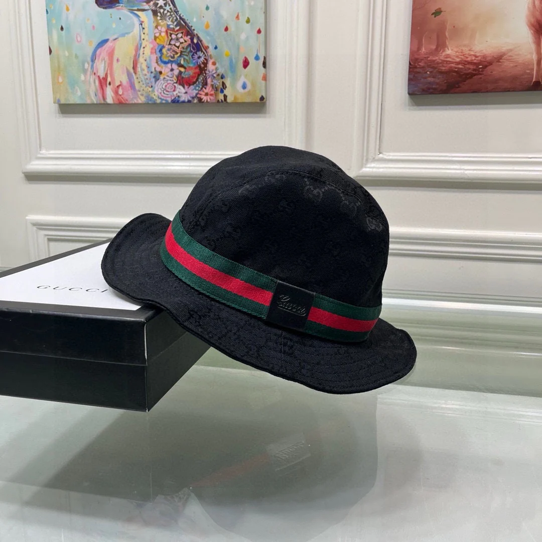 Панама Gucci Classic Webbing Bucket Hat - conk3