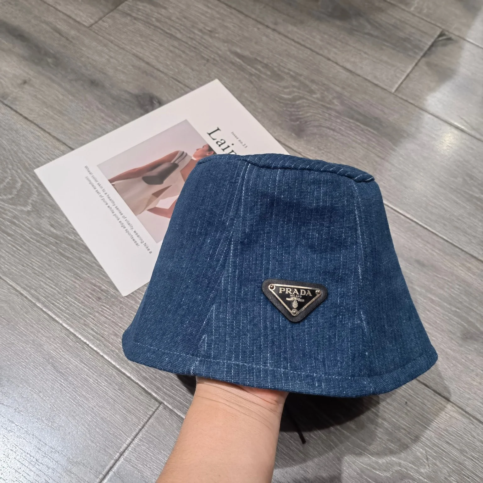 Prada - Новинка осени 2023 - Джинсовая панама