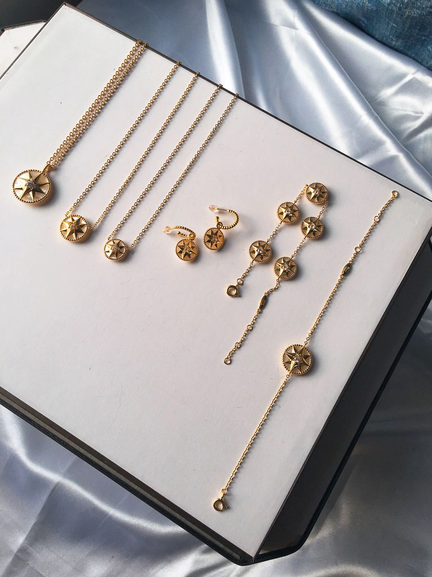 Серьги Dior, колье, браслет