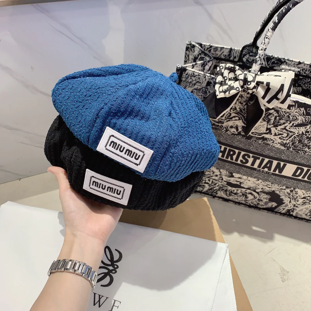 Новые поступления коллекции Miu Miu начала осени 2023 года - Берет - Шляпа художника - 1