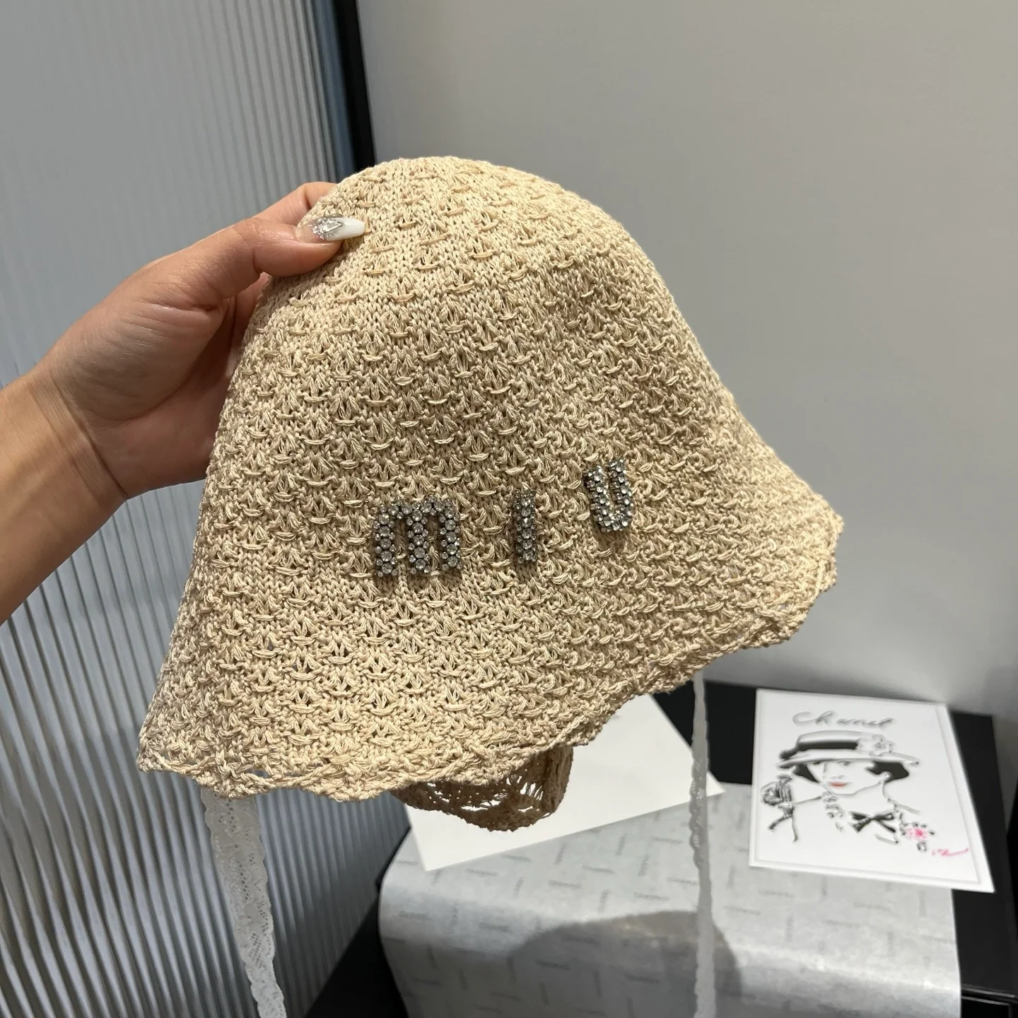 Miu Miu - Мини-панама на шнуровке