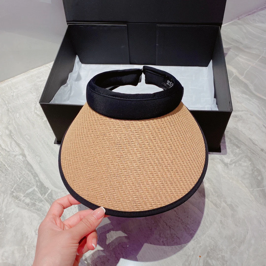 Солнцезащитная шляпа Gucci с открытым верхом и повязкой на голову - 1