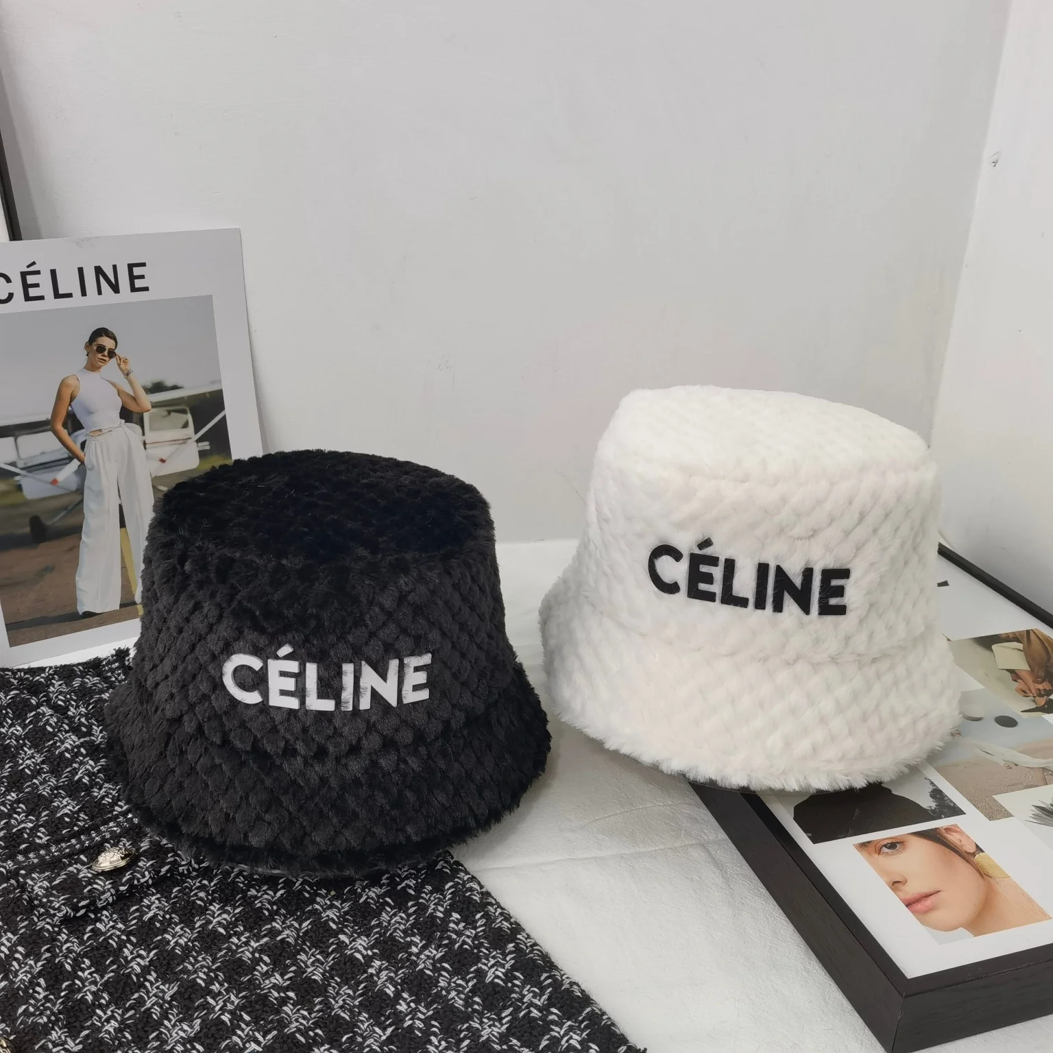 Рыбацкая флисовая шапка Celine - 3