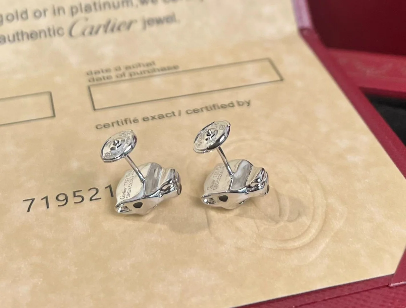 Серьги Cartier 059