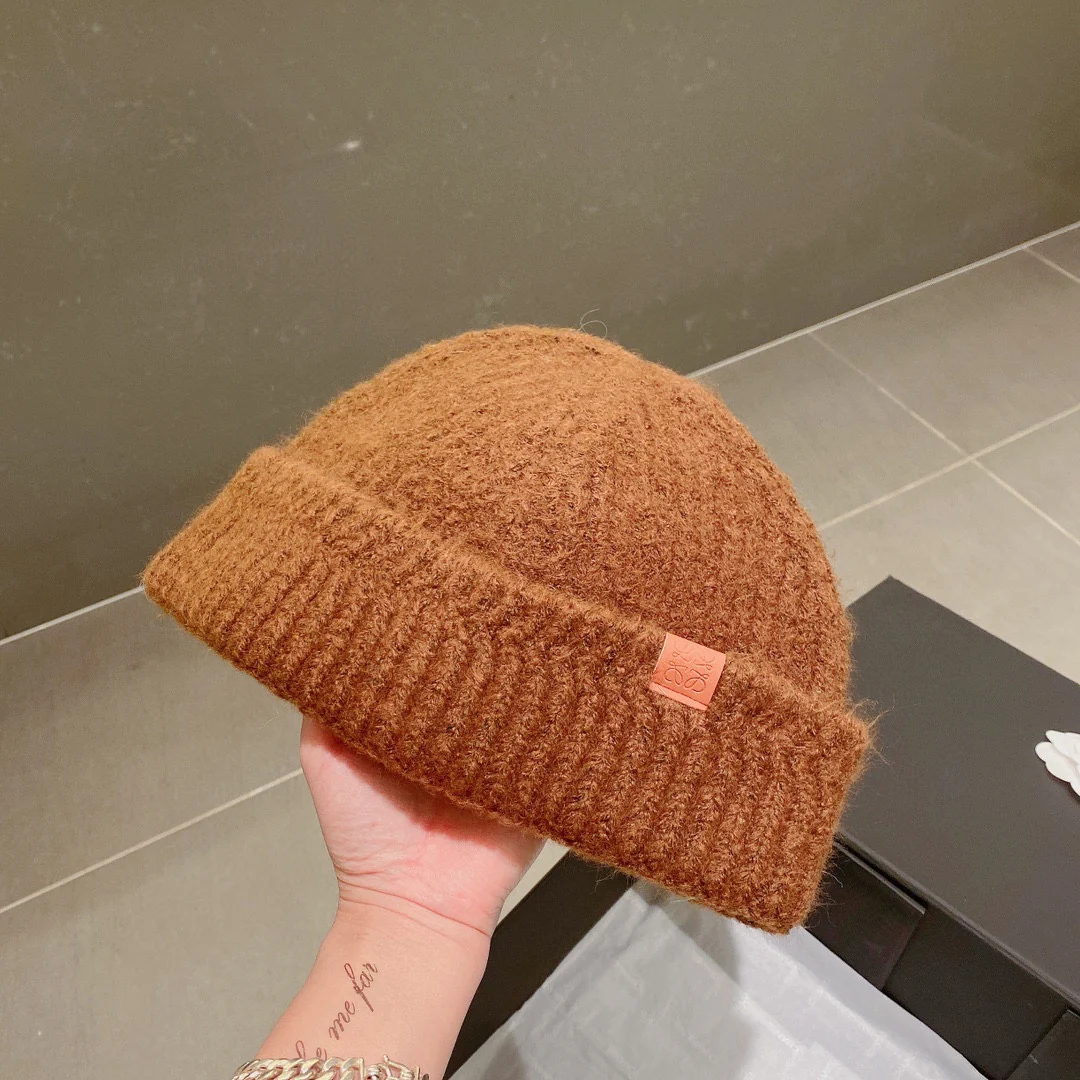 Вязаная шапка Lolwei - коричневая