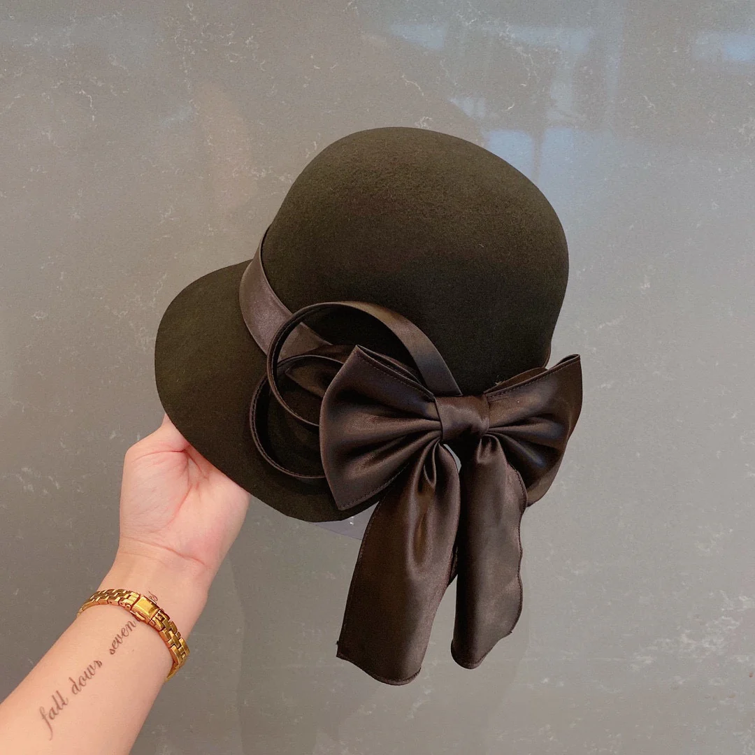 Chanel - Шерстяная шляпа - Черная - 1