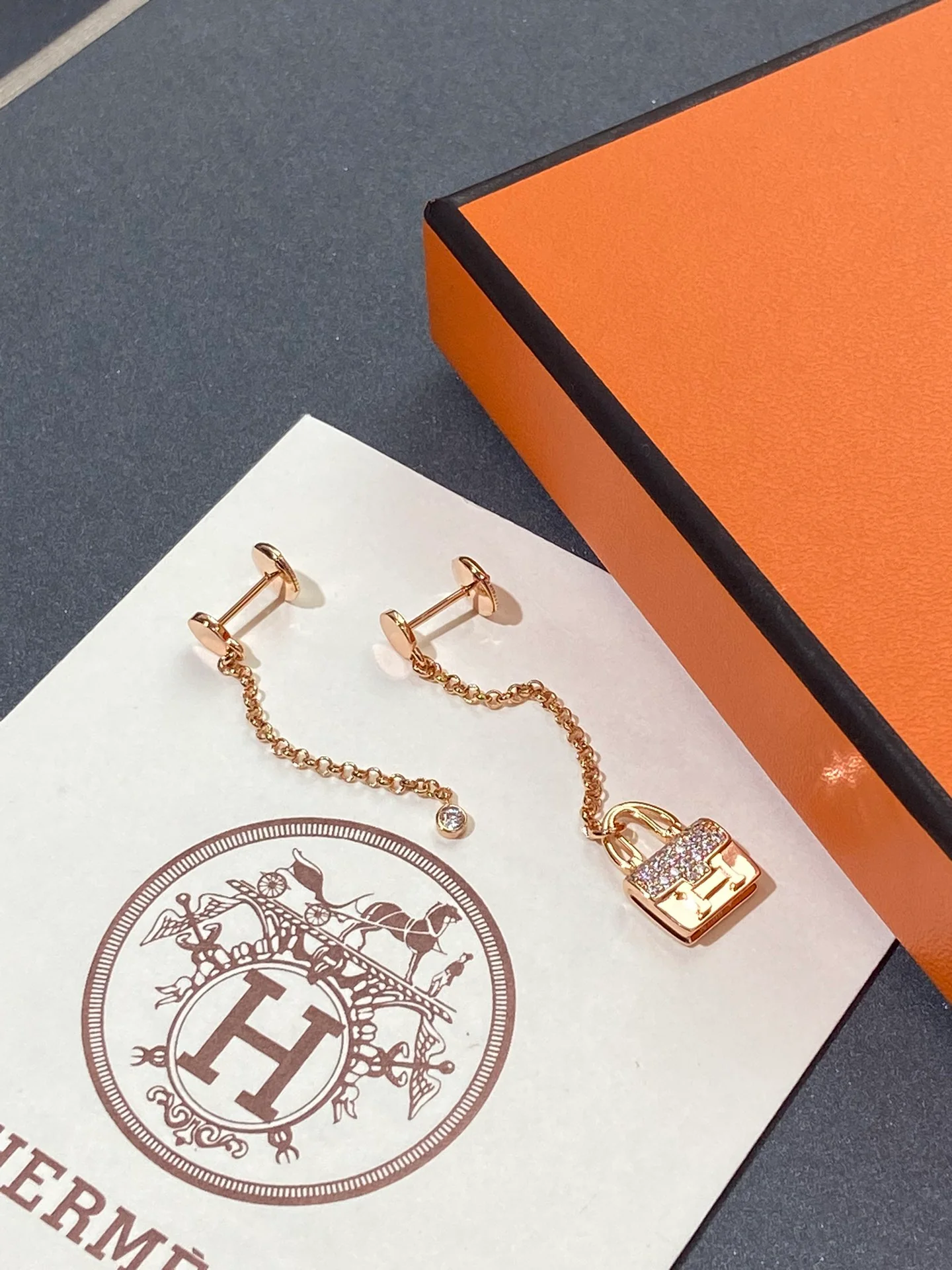 Серьги Hermes 018