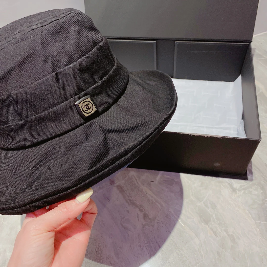 Chanel - Рыбацкая шляпа - Черная - 1