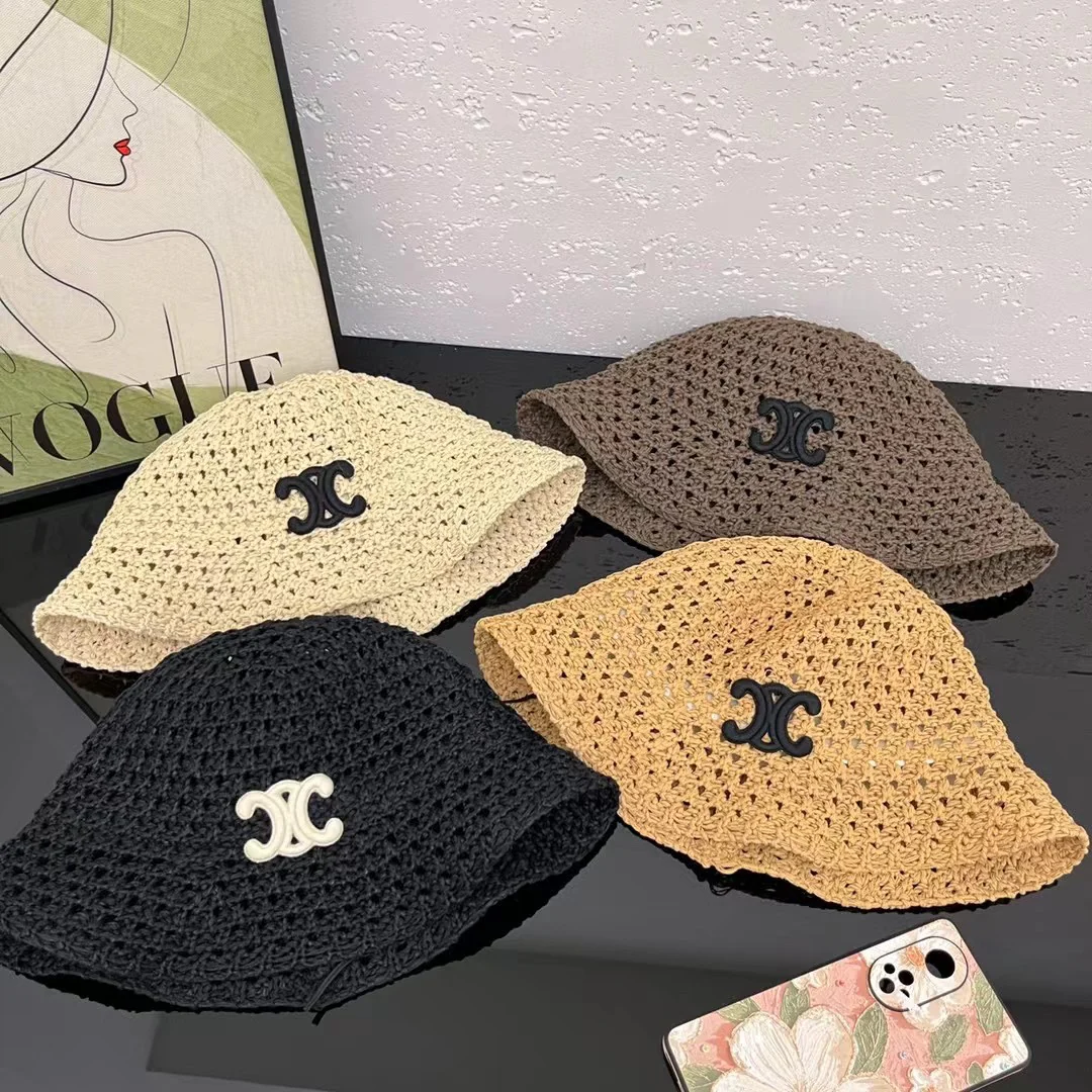 Celine - Новая классическая простая вязаная панама