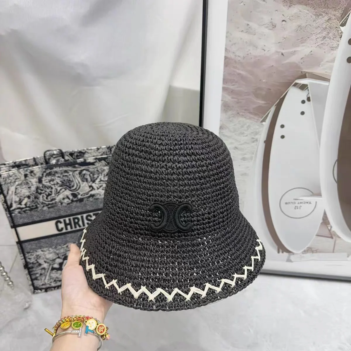 Вязаная шляпа от солнца Celine - 2 шт.