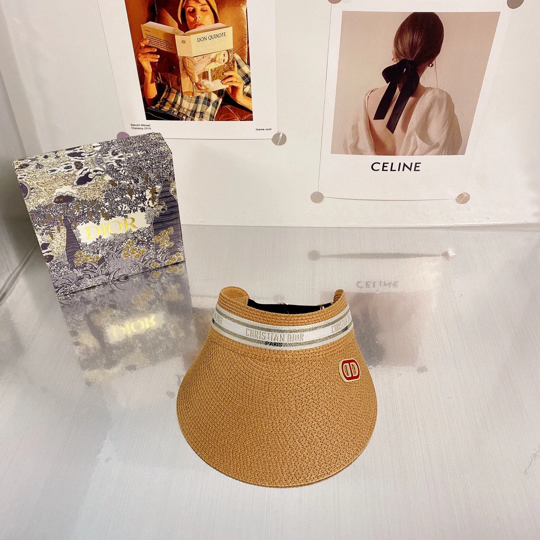 Соломенная шляпа Dior 2022 года, пользующаяся огромной популярностью – 4 цвета – 1 шт.