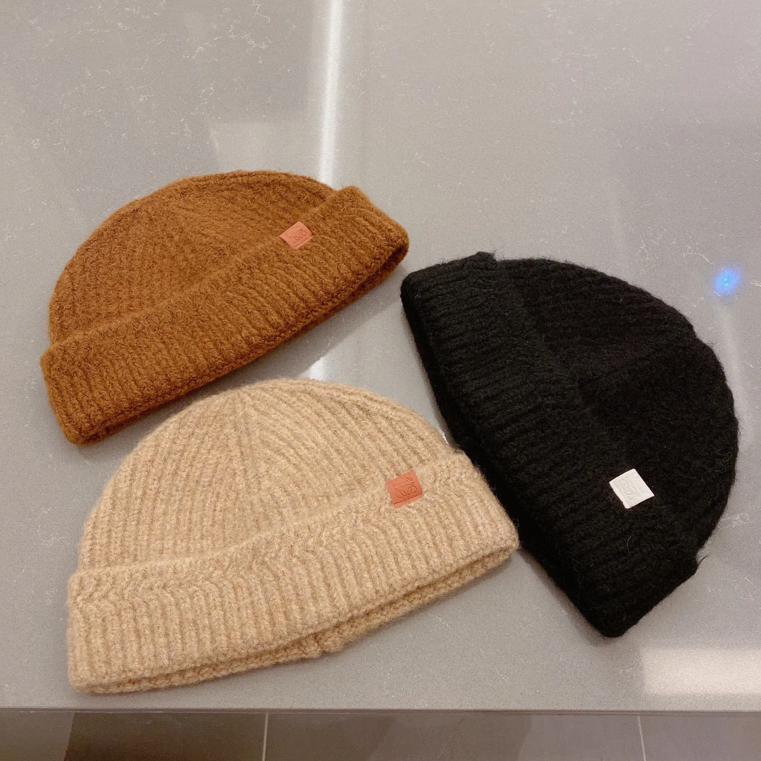 Лолита - Вязаная шапка - Абрикосовый цвет