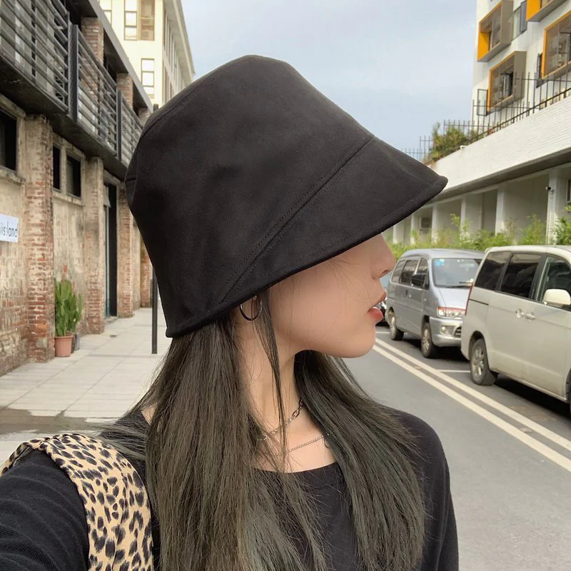 Панама Celine из замши - черная