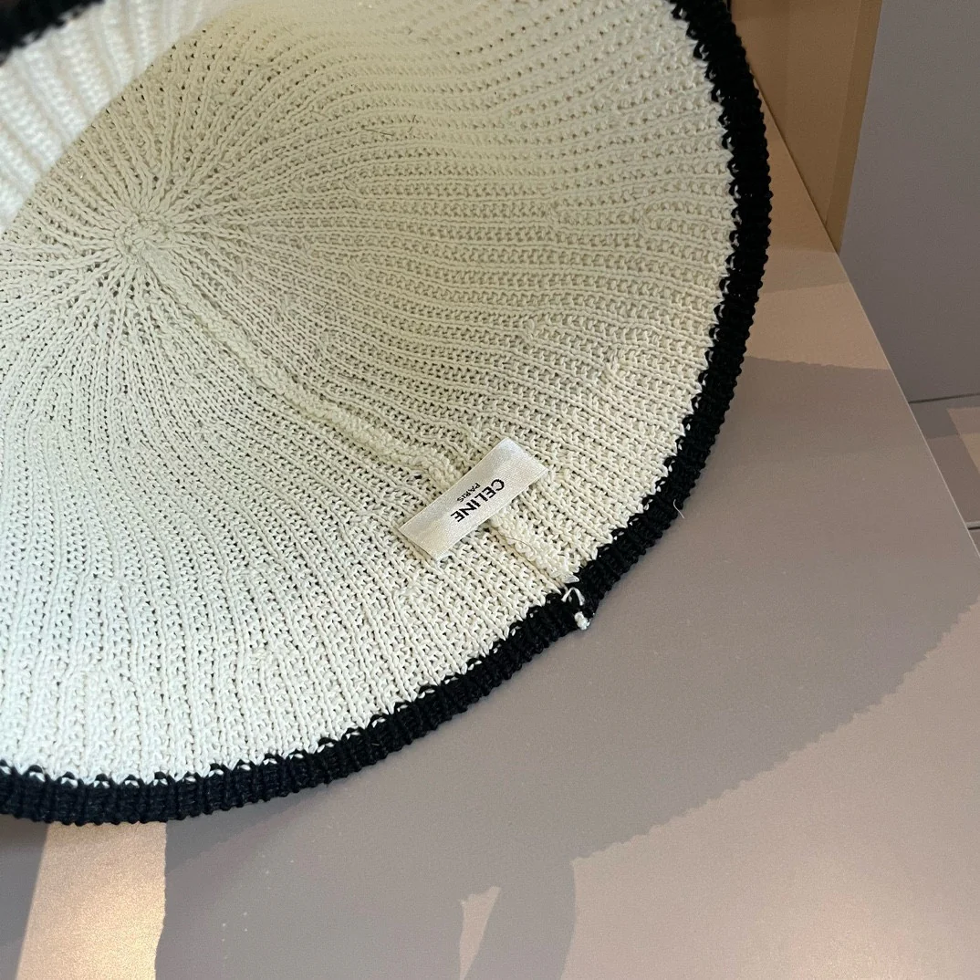 Celine - Новая модная вязаная панама - белая