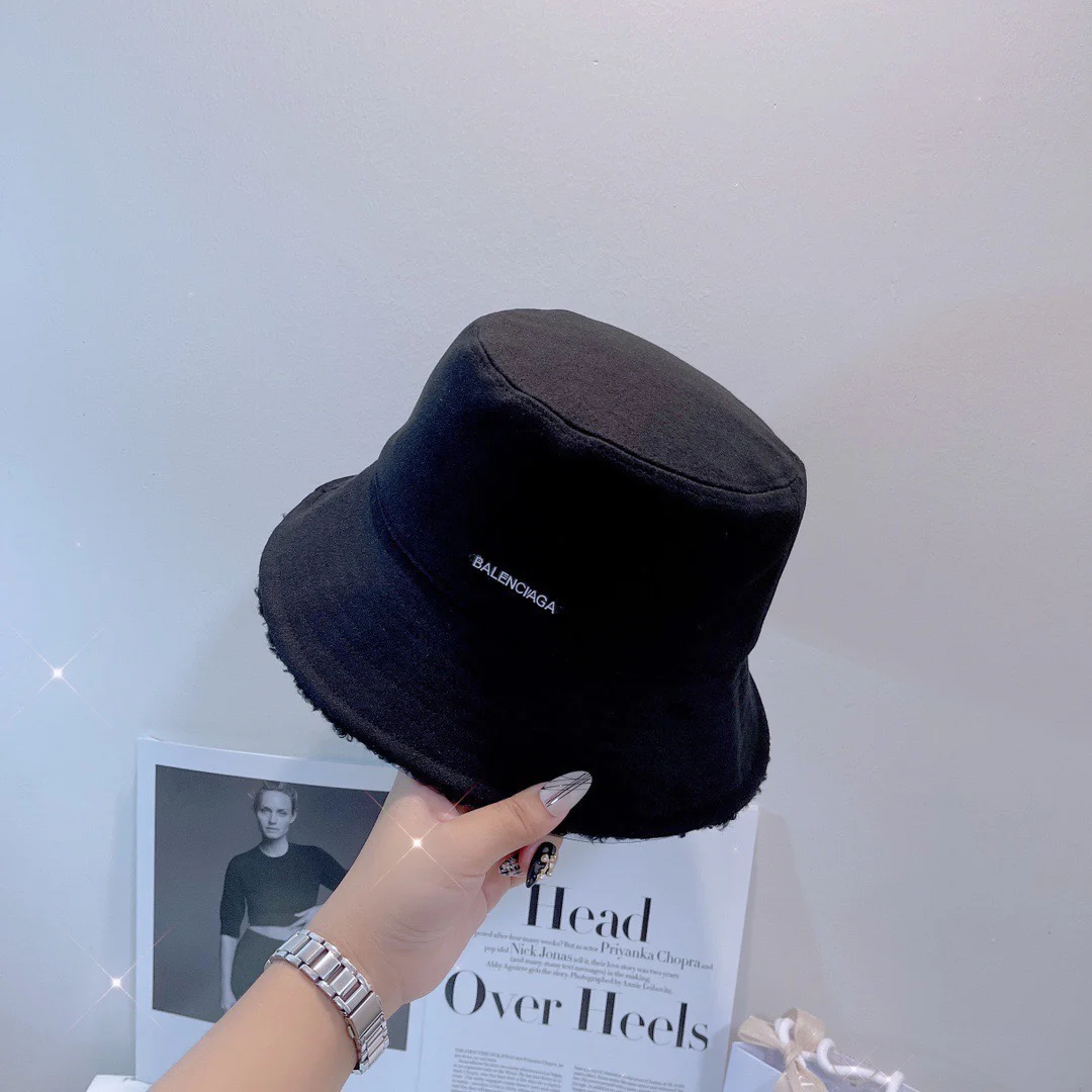 Balenciaga - Двусторонняя рыбацкая шляпа из овчины - Черная