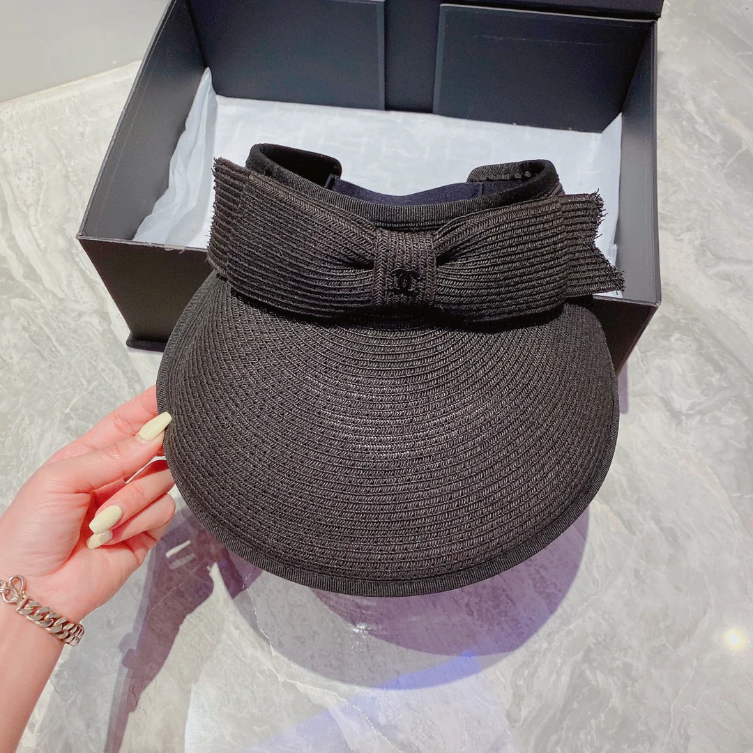 Солнцезащитная шляпа Chanel - Парик с открытым верхом - Черный - 2