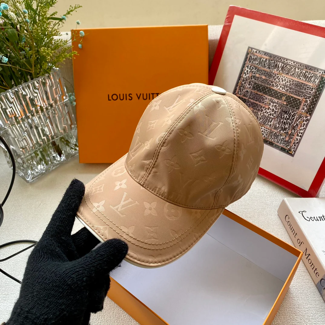 LV - Новая атласная бейсболка с монограммой - цвет хаки