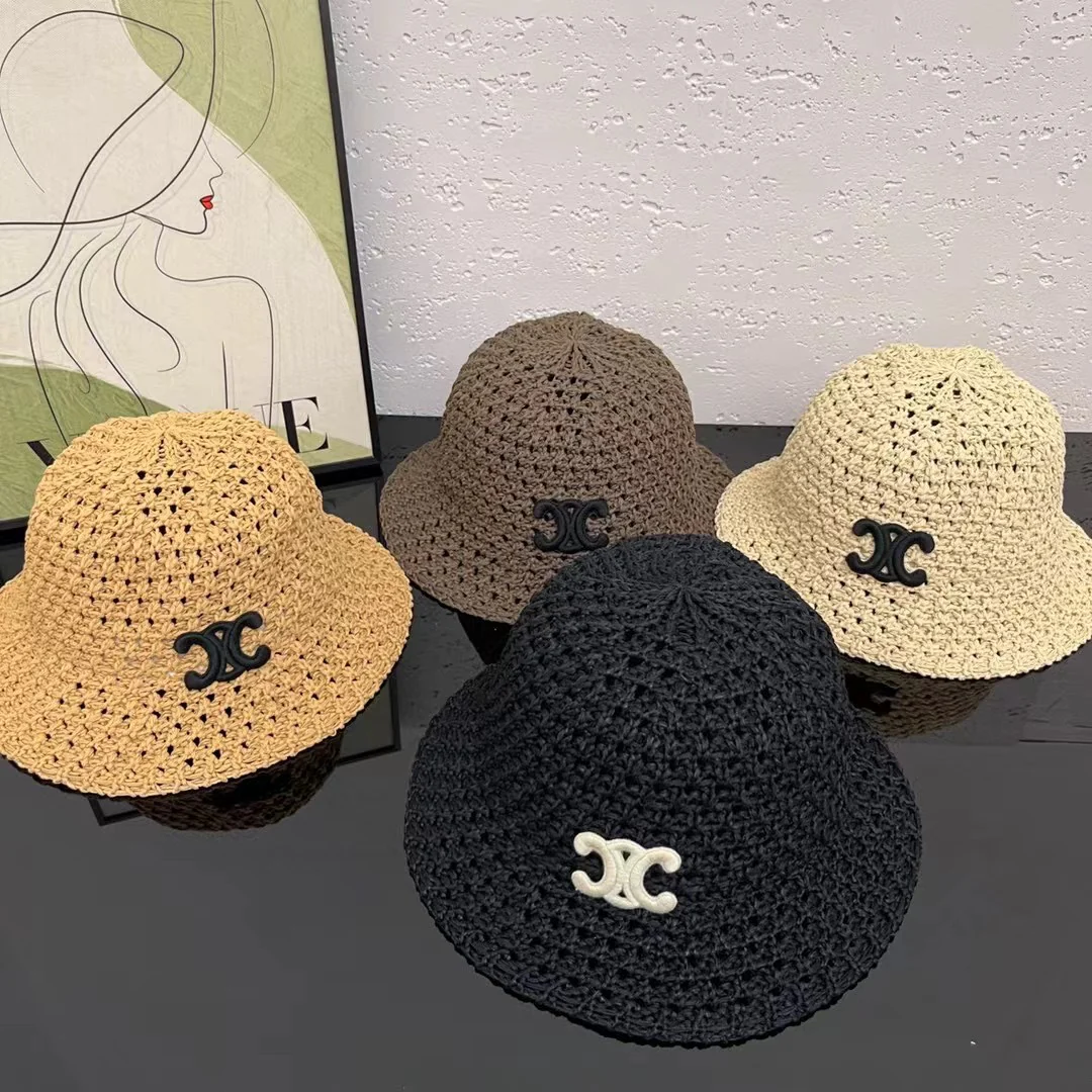 Celine - Новая классическая простая вязаная панама